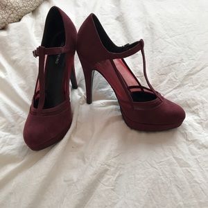 Maroon heels